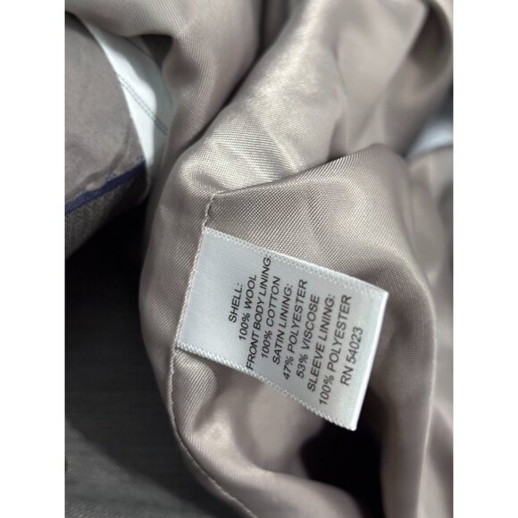 Banana Republic Mens Blazer Jacket Sz 40R Gray Herringbone Modern Fit Sport Coat - Picture 5 of 6